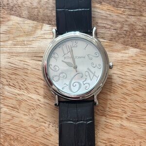 Betsy Johnson Silver and Black Watch